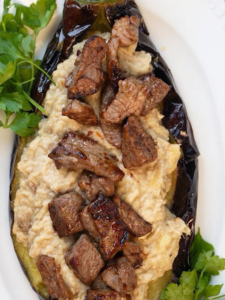 BEĞENDİLİ KEBAP (Kebab with Eggplant Purée)